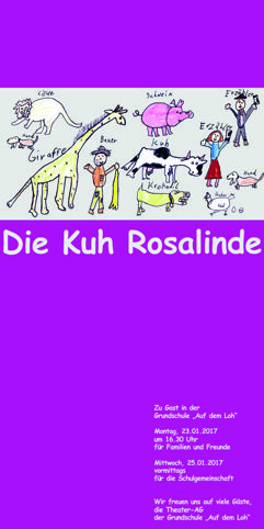 Die Kuh Rosalinde – Theater AG